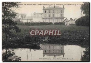 Old Postcard Cinema Retirement home dramatic artists Couilly Pont aux Dames