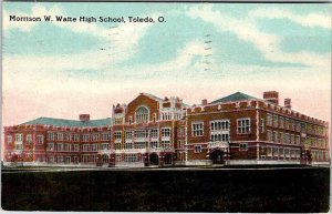 Postcard SCHOOL SCENE Toledo Ohio OH AL8487