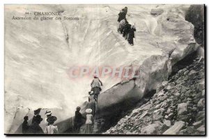 Chamonix Old Postcard Ascension Bossons glacier (mountaineering)