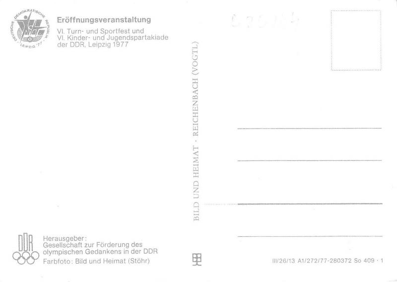 B25744 Leipzig stadium estade stadio 1977