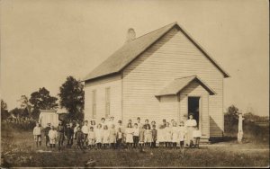 Saint Peter Champ MD Cancel 1909 RPPC SOMERSET COUNTY 1rm School & Kids