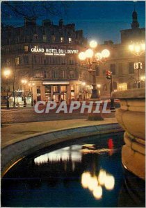 Postcard Modern Hotel du Louvre Paris Place Theater French first