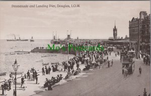 Isle of Man Postcard - Douglas Promenade and Landing Pier  RS37214