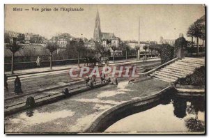 Old Postcard Metz View From Jack I & # 39Esplanade Children