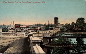 Wisconsin Appleton View Looking East On John Street