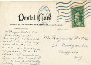Postcard Indiana Ft. Wayne Old Canal Portage Publishing 23-9671