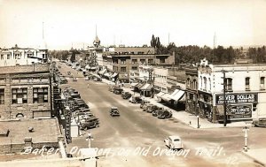 Baker OR Oregon Trail Silver Dollar Cigars Storefronts J. C. Penney RPPC