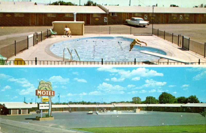 New Mexico Portales The Dunes Motel 1964