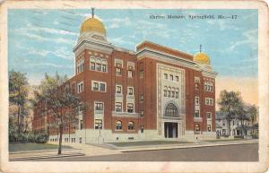 Springfield Missouri Shrine Mosque Street View Antique Postcard K101158