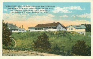 Michigan Howell Hillcrest State Sanitarium Teich 1920s Postcard 22-2727