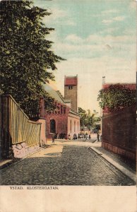 Vintage Ystad Klostergatan Sweden Divided Back Postcard 1907-1915