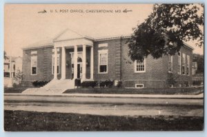 Chestertown Maryland Postcard United States Post Office Building Exterior 1940