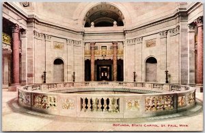 St. Paul Minnesota MN, 1910 Rotunda, State Capitol Building, Vintage Postcard