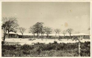 Cayman Islands B.W.I., GRAND CAYMAN, Pageant Beach Hotel (1950s) RPPC Postcard