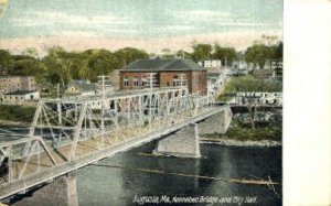 Kennebec Bridge & City Hall in Augusta, Maine