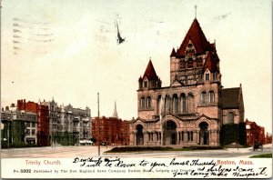 Vtg 1905 Trinity Church Boston Massachusetts MA Postcard