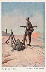 In Eis und Schnee. Gillis Die Wacht in den Vogesen~GERMAN WW1 MILITARY POSTCARD