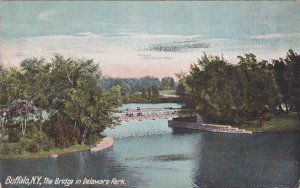 New York Buffalo The Bridge In Delaware Park 1909