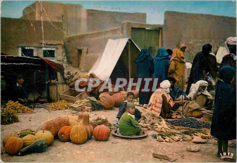 Postcard Modern Folklore walking auc vegetables