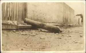 Mexican Revolution Federal Cannon Captured by Rebels c1910 Real Photo Postcard