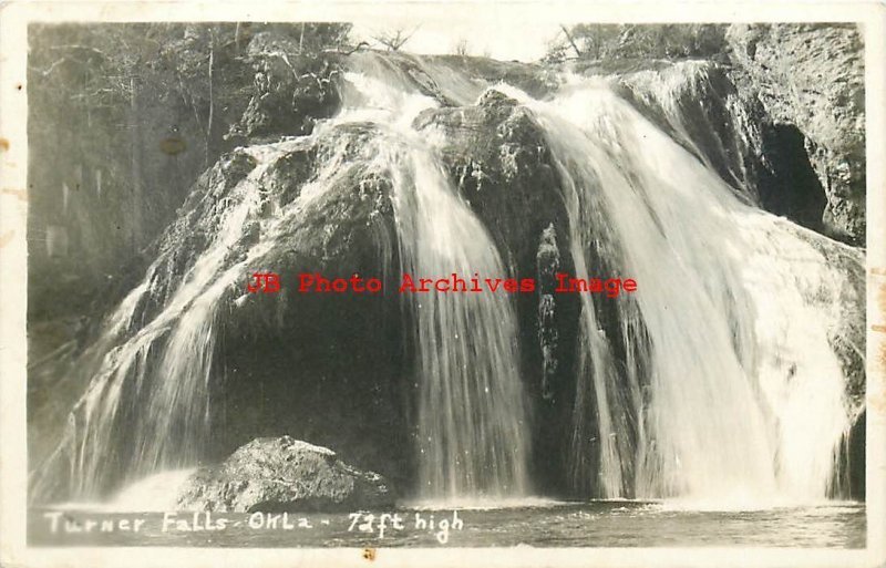 5 Real Photo Postcards, Turner Falls, Oklahoma, RPPC, Various Views