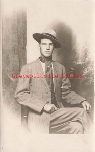 Man in Nice Suit, RPPC