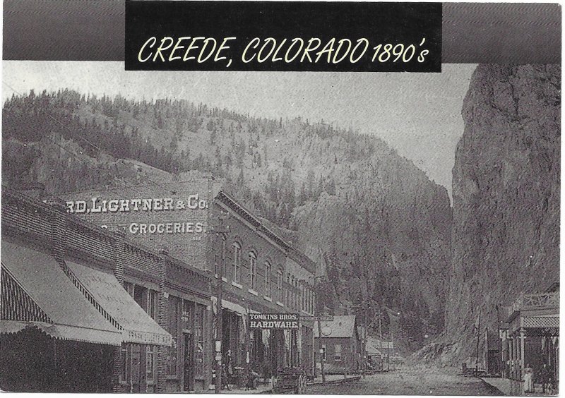 US Colorado Unused.  Creede, Colorado in the 1890's.