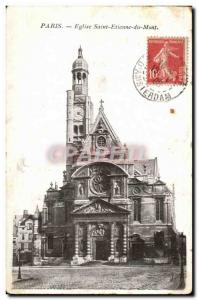 Paris Carte Postale Ancienne Eglise Saint Etienne du Mont