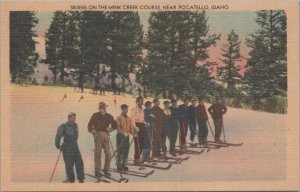 Postcard Skiing on the Mink Creek Course Near Pocatello Idaho ID