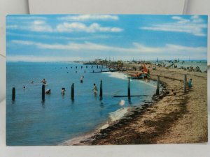 New Vintage Postcard The Waterfront and  Beach at St Osyth Essex 1960s