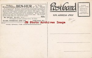 Advertising Postcard, Sears Roebuck, Wallace Memorial, Ben-Hur
