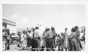 H9/ Native American Indian RPPC Postcard 1952 Poplar Montana 14