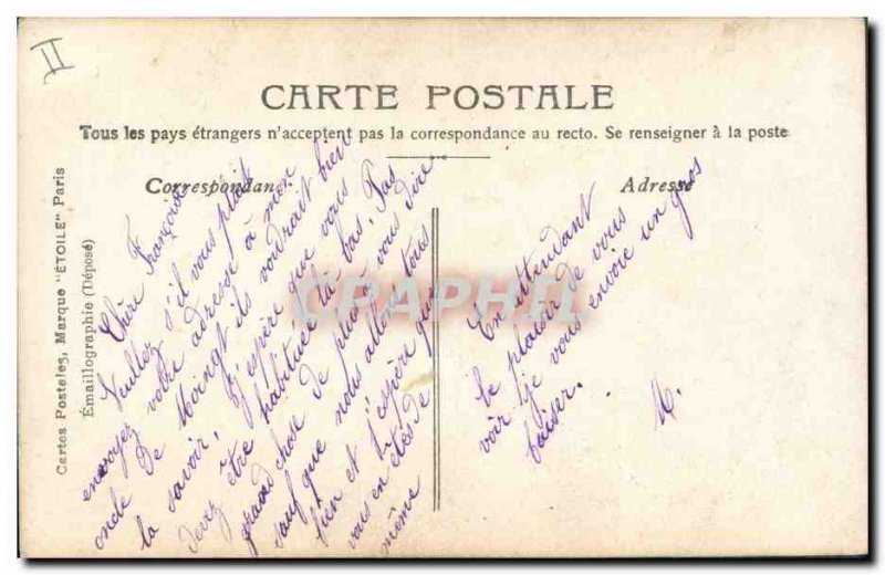 Old Postcard Fantaisie Letters Letter X