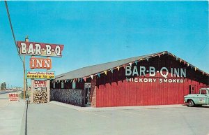 Postcard 1964 New Mexico Albuquerque Barbecue Inn Route 66 Sprouse NM24-2868