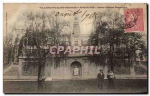 Postcard Old Town Villeneuve Saint Georges Hotel Beauregard Ancient castle