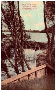 Nebraska Creighton  Mill Dam over Brazile Creek