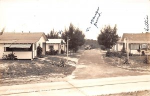 Ft. Pierce Florida Sunrise City Motor Court, Real Photo Vintage Postcard U7546