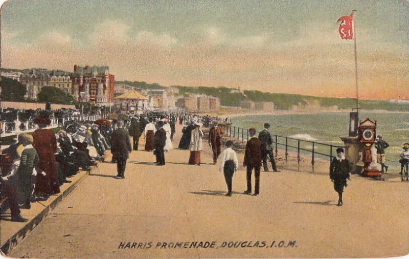 Postcard Harris Promenade Douglas IOM UK