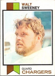 1973 Topps Football Card Walt Sweeney San Diego Chargers sk2542
