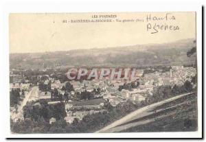 Bagneres de Bigorre Old Postcard General view (East)