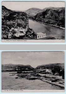 2 Postcards MATANZAS, CUBA ~ Views of RIO YUMURI and Otero ca 1910s