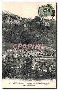 Old Postcard Dauphine Convent of the Grande Chartreuse and Grand Som
