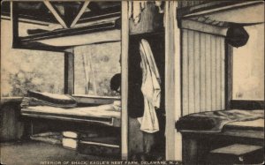 Delaware New Jersey NJ Eagles Nest Farm Bunks Old Postcard
