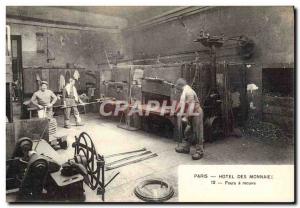 Old Postcard Paris Hotel Des coins has Annealing Furnaces