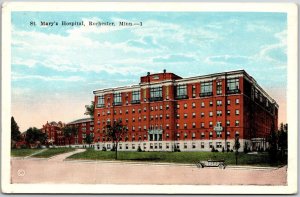 Rochester MN-Minnesota, Saint Mary's Hospital Roadway & Grounds Medical Postcard