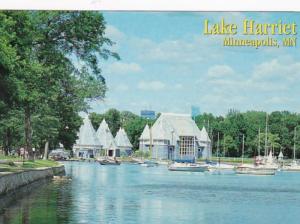 Minnesota Minneapolis Lake Harriet Showing Bandshell and Sailboats 1996