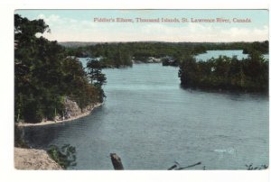 Fiddler's Elbow, Thousand Islands, Ontario, Antique Valentine & Sons Postcard