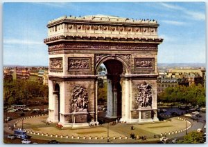 M-90686 Étoile square and Arc de Triomphe Paris France