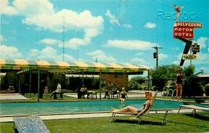 TX, San Antonio, Texas, Belvedere Motor Hotel, Curteichcolor No. 8CK2206