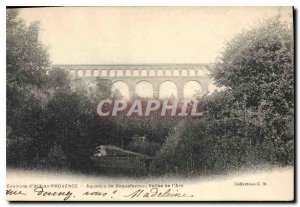 Old Postcard Environs of Aix en Provence Aqueduct Roquefavour Vallee de l'Arc